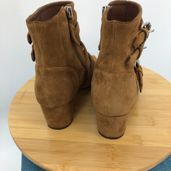 Tabitha Simmons Brown Christy  Suede Ankle Boots size EU 36.5 - Picture 5 of 16